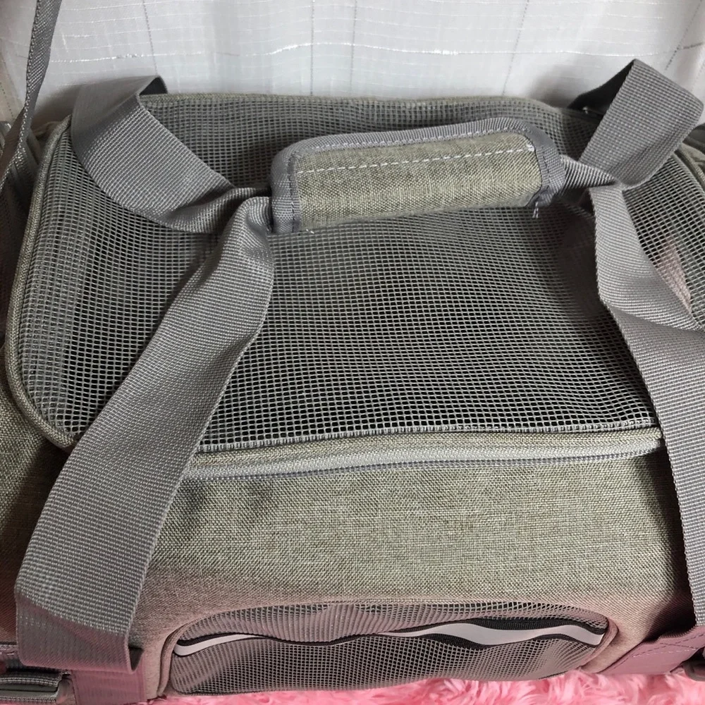 NWOT Gray Cat Carrier Dog Carrier Pet Carrier Small Medium Cats Dogs Puppy
